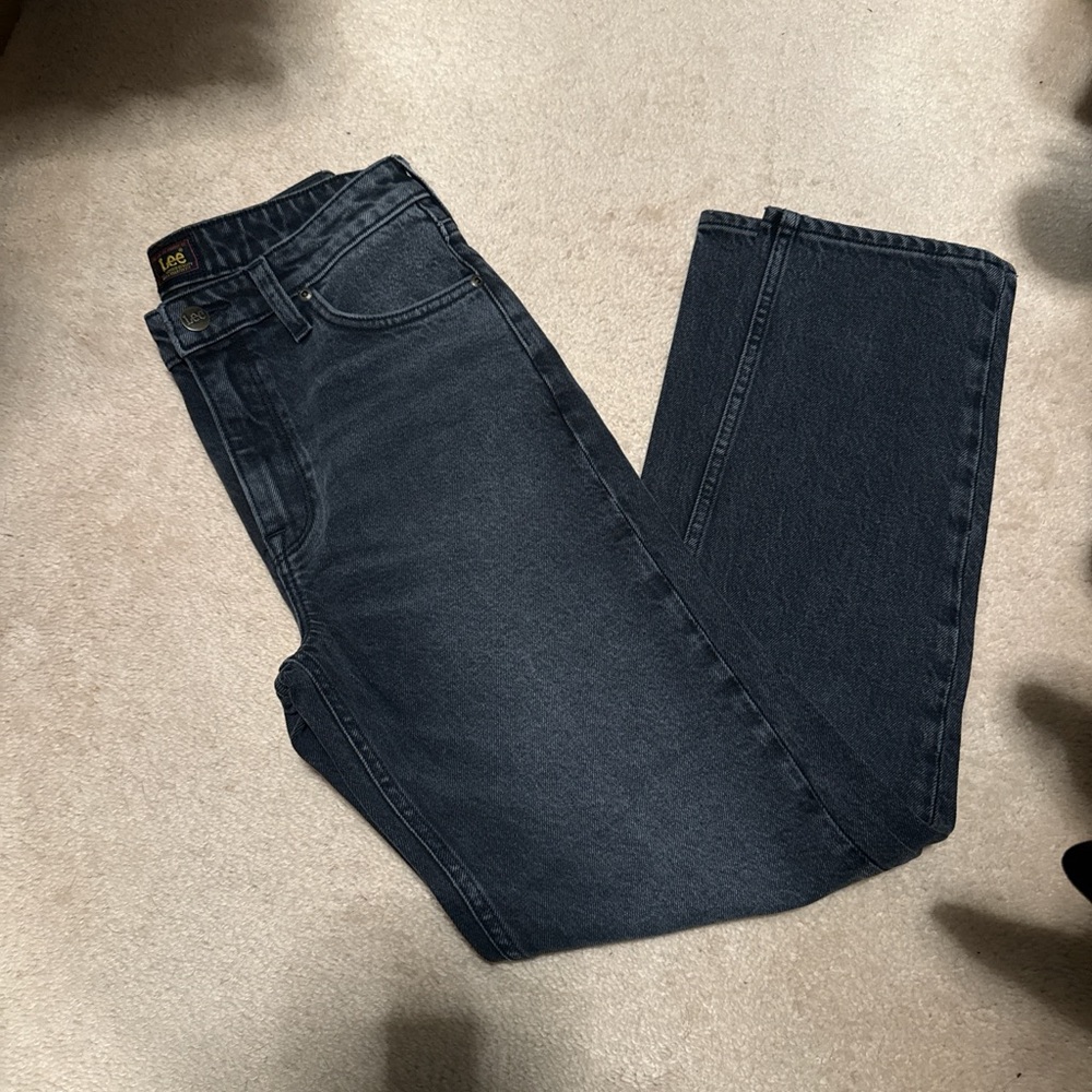 Lee Men's Dark Gray Relaxed Jeans